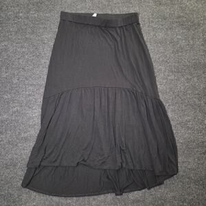 Black XL Midi Skirt Whimsygoth y2k 90's Grunge